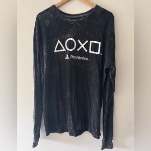 Playstation Controller Mineral Wash Men's Graphic T-Shirt